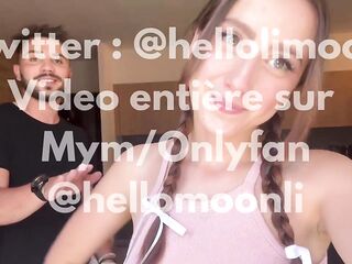 petite française libertine suce et avale le sperme