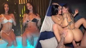 I had a threesome with my best friend and her boyfriend! I loved his cock!