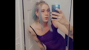 Pretty Purple Minidress Slut Loves Cock