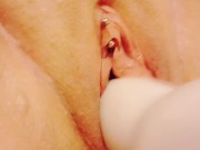 Fat girl fucked fucked with gryphon dildo
