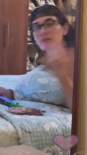 Daddy plays with her and finishes with cumming in her mouth   Clip 1