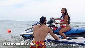 Sisi Rose Invites The Jet Ski Instructor At Her Hotel Room For The Fuck Of His Life