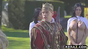 King Fucks His Busty Slutty Servants Jasmine And Anissa