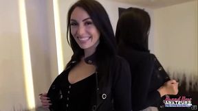 Tattooed Brunette Hottie Ashley Wolf Rubs Her Wet Pussy With A Dildo!