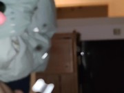 I make him cum with my hot nails that shine from the oil. If I hadn't tickled his balls, he wouldn't