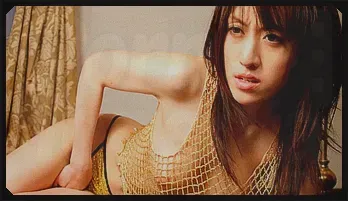 Arisa Kanno in sexy fishnet rides a big dildo