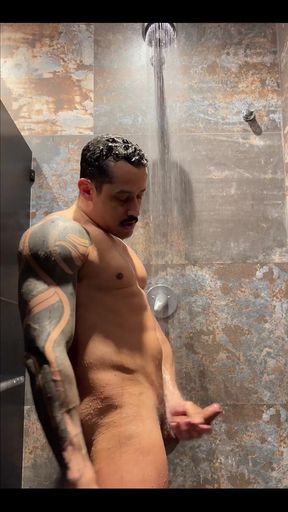Gym Shower Cumshot