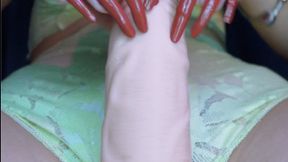 Long Red Nails Control Your Cock - Slow Tease & Edging JOI