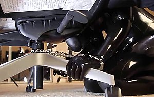 Noughty rubberdoll bj with latex mask & latex bj pants.