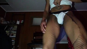 Trans Mommy Mika Striptease