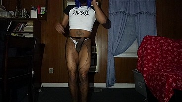 Trans Mommy Mika Striptease