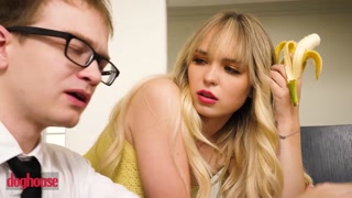 DOG HOUSE - Slutty Teen Lilly Bell Uses Alex Jett's Rock Hard Dick To Pass Algebra