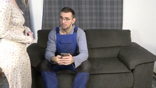 Dominant Farmer Fucks His New Younger Wife Rough In Her Tight Ass, ATM Cum