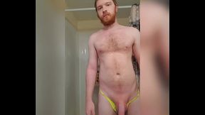 Slow motion dick swinging