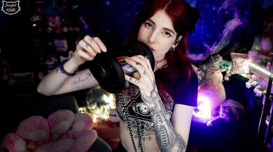 Your new girlfriend licks, kisses and comforts you ASMR