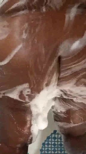 Spectacular moment from &quot;Thot in Texas - Angle #2 Thick Ebony Milf Nude Solo Shower&quot;