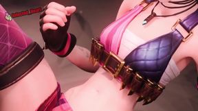 Jinx Teaching Futa Lux How to Jerk it Off Properly