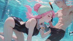 Underwater Fetish Stories #25B: Bubblegum Depths (Animated)
