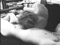 Black and white clip featuring some passionate anal screwing