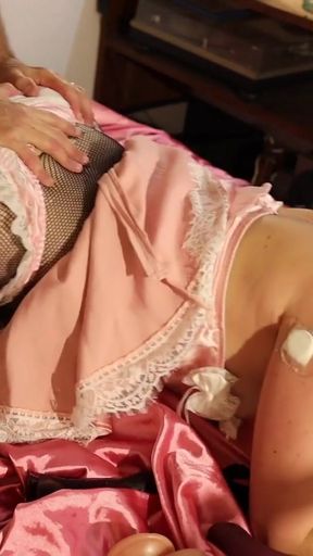 2483 II - French Amateur, Clothed Sex, Satin Lingerie, Deepthroat, Rimming, Doggystyle, Closeup, Dirty Talk, Cumshot   Clip 2