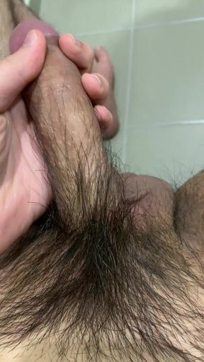 Small asian dick erect