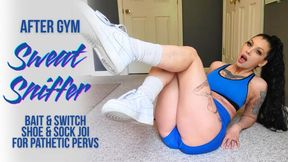 Gym Bitch Makes You Jerk to Her Sweaty Feet - POV