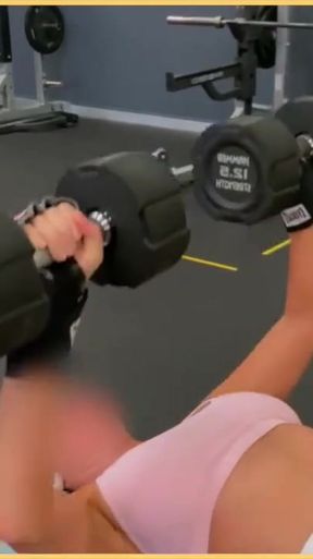 Iconic moment from &quot;Wifey gets all hot and sexy in the gym with her perfect body&quot;