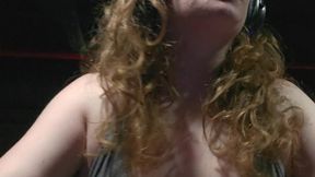 missclare blonde girl working out