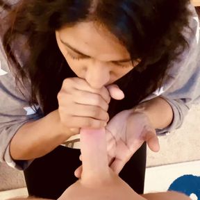 Desi Wife Birthday Blowjob