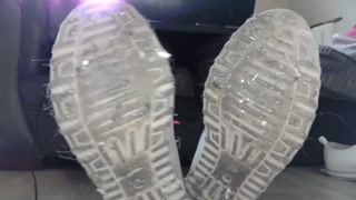 dirty trainers ignore, just lick them clean as i ignore you and work