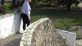 Walk in transparent leggings-Juicy ass -Full