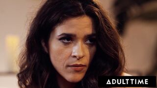 ADULT TIME - Femdom Therapist Casey Calvert Shows Submissive Victoria Voxxx How To Be Dominant