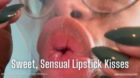 sweet, sensual lipstick kisses