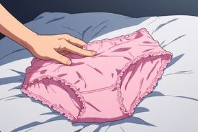 The maid's inner wear captivated him
