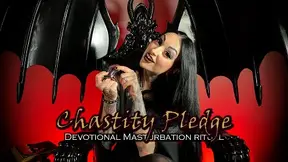 Chastity Pledge - Devotional Masturbation Ritual (Religious Domination, FemDom POV) [4K] | Lady Vi