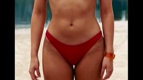 Devon Aoki with red bikini