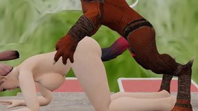 Red Giant Monster Hard Fuck with Big Dick