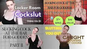 37 MINS Encouraged Bi Bundle #1: Locker Room Cockslut, Slutting You Out: Caught Looking At Cocks, Sucking Cock At the Ba