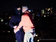 Hottest Outdoor Rooftop fetish FF, Excerpt from Axel Abysse "Rooftop Part2"