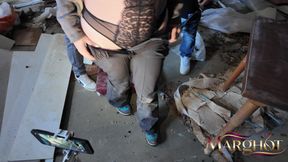 4 Guys Take Turns Fucking My Ass, I Squirt All Over and They Squirt My Face and Glasses