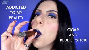 ADDICTED TO MY BEAUTY - CIGAR AND BLUE LIPSTICK