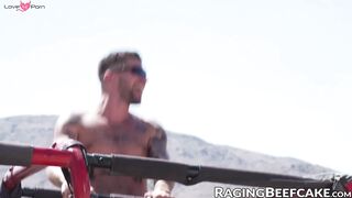 Ink-Encased Ass Fucked Raw by Bareback Hunks Outdoors