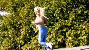 Fresh girl Miss Stacy a whore with golden hair gets her