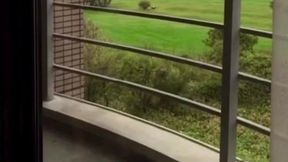 Married Japanese MILF gives sloppy blowjob on smartphone