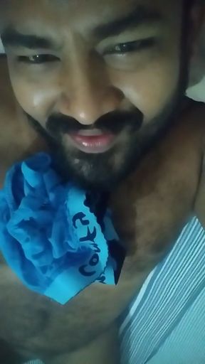 Very horny  hairy sexy shy indian boy doing dirty things during webcam   Clip 1
