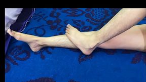 Step Father pacifies virgin girl'_s fluttering pussy by fucking her at night