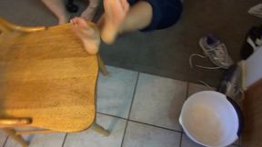 Ticklish Step-Mom And Step-Daughter Feet