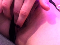 Close up pussy orgasm for toying hottie