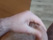 Beefy guy with thick uncut plays with foreskin (full tape on Fansly or OF)