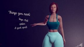 Yoga with Lition (no Sound) (futa Shemale)